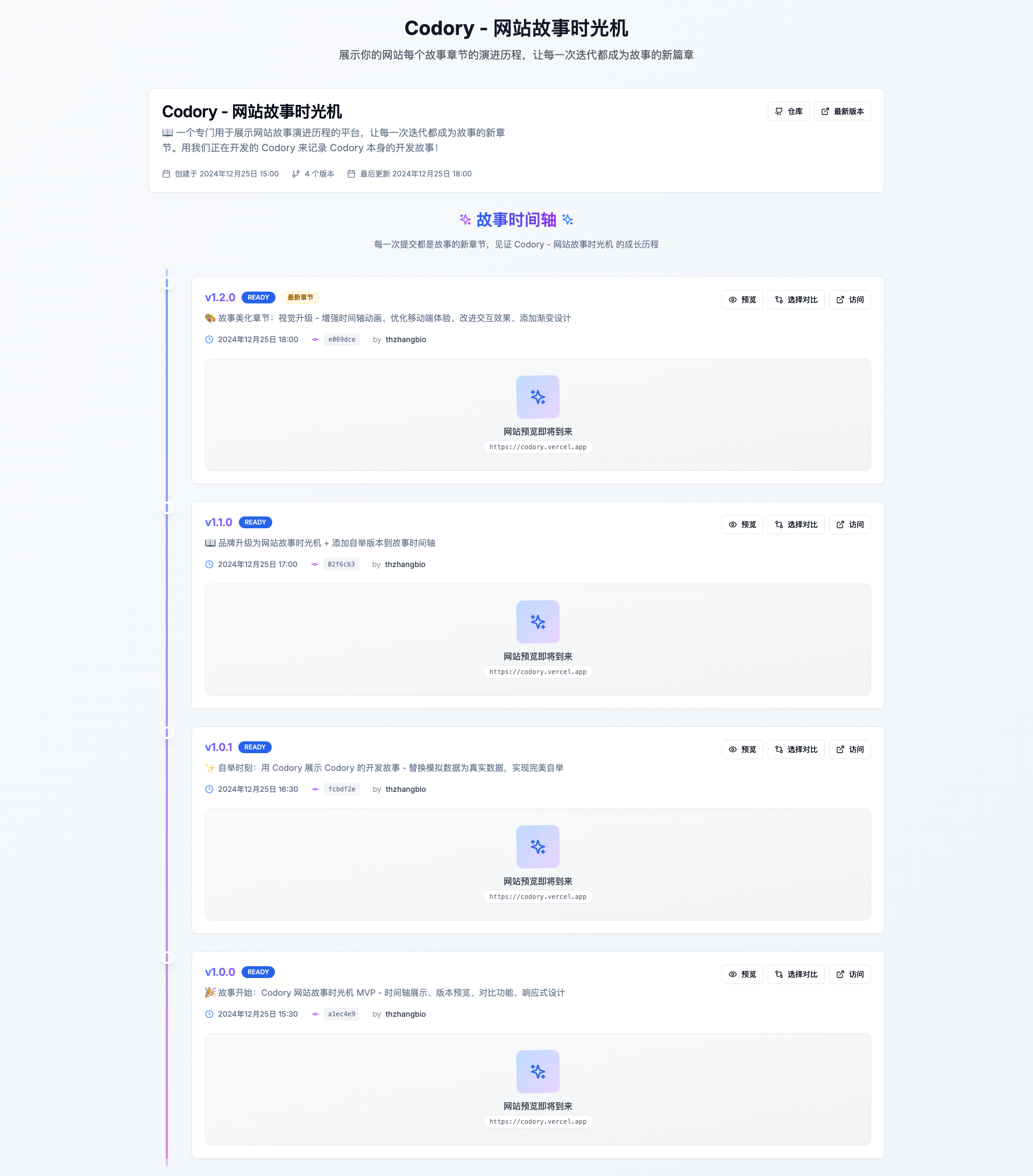 v1.0.0 网站截图